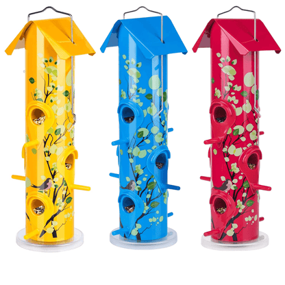 2lb Hanging Bird Feeder with Perches – 6-Port Feeding Design