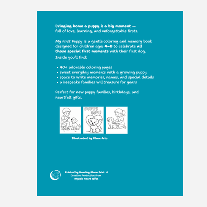 My First Puppy Coloring & Memory Book for Kids Ages 4–8