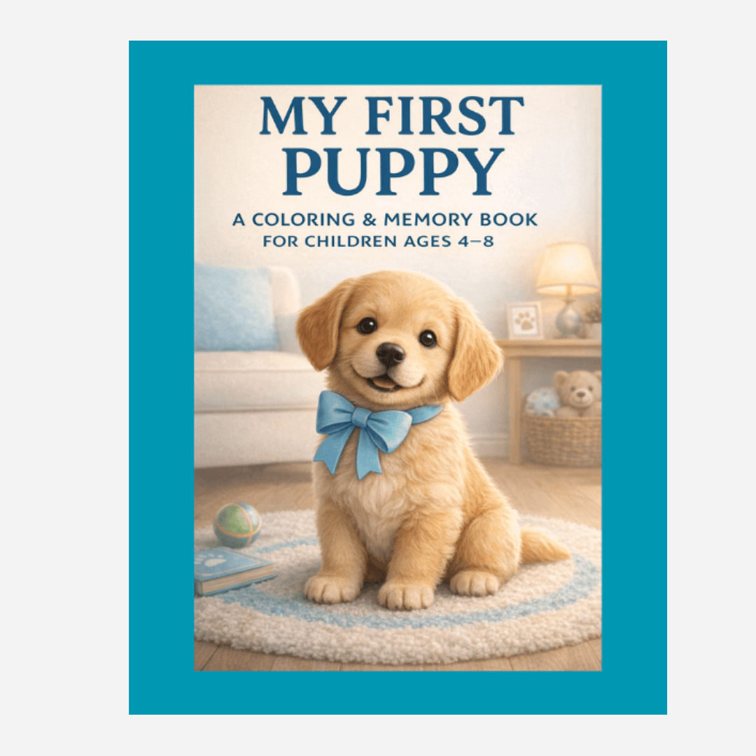 My First Puppy Coloring & Memory Book for Kids Ages 4–8