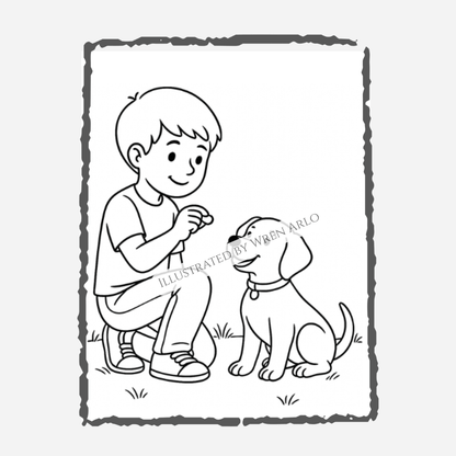 My First Puppy Coloring & Memory Book for Kids Ages 4–8