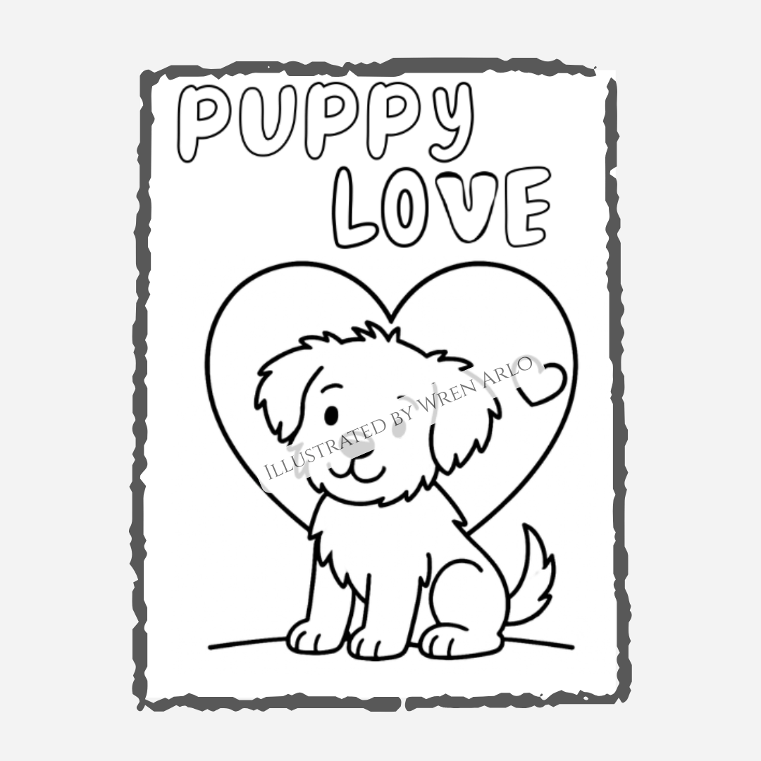 My First Puppy Coloring & Memory Book for Kids Ages 4–8