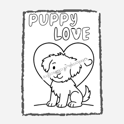 My First Puppy Coloring & Memory Book for Kids Ages 4–8