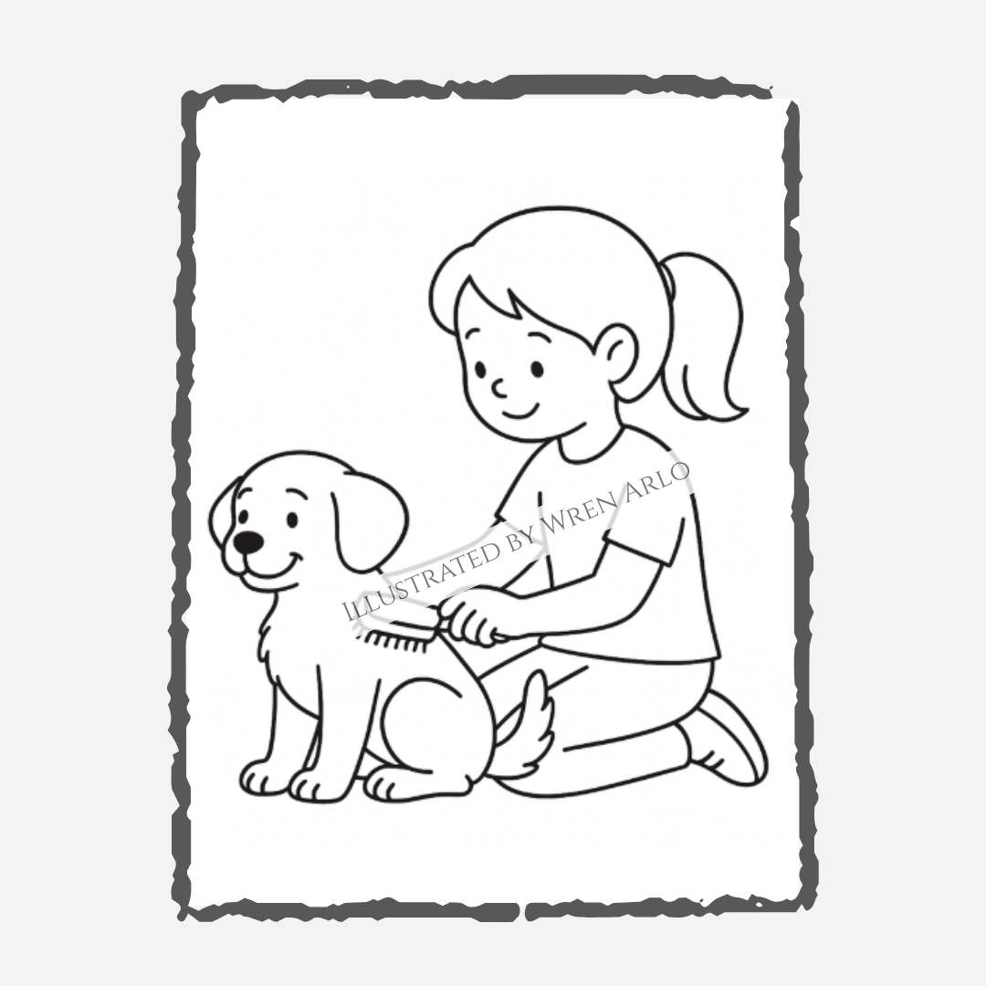 My First Puppy Coloring & Memory Book for Kids Ages 4–8