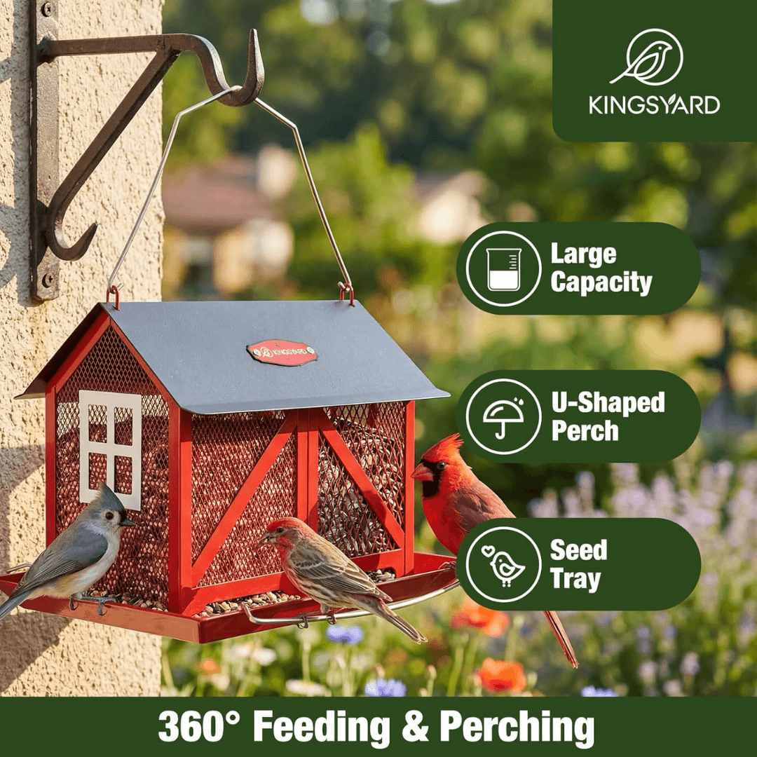 5lb Barn Style Bird Feeder – Large Capacity Design