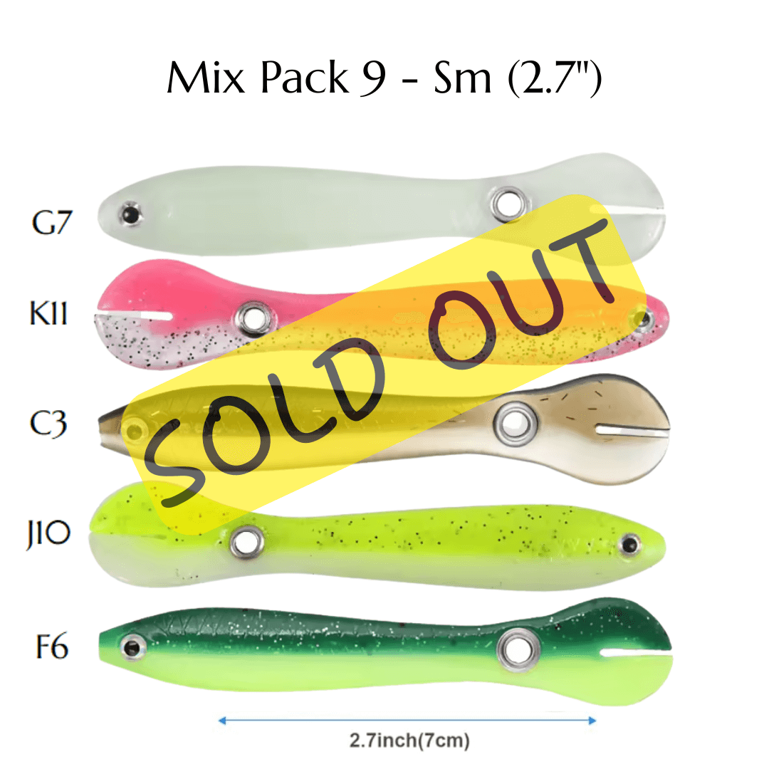 Sofbionic™ Strike Series – Small Water Mix 5-Piece Soft Lure Set (2.7")