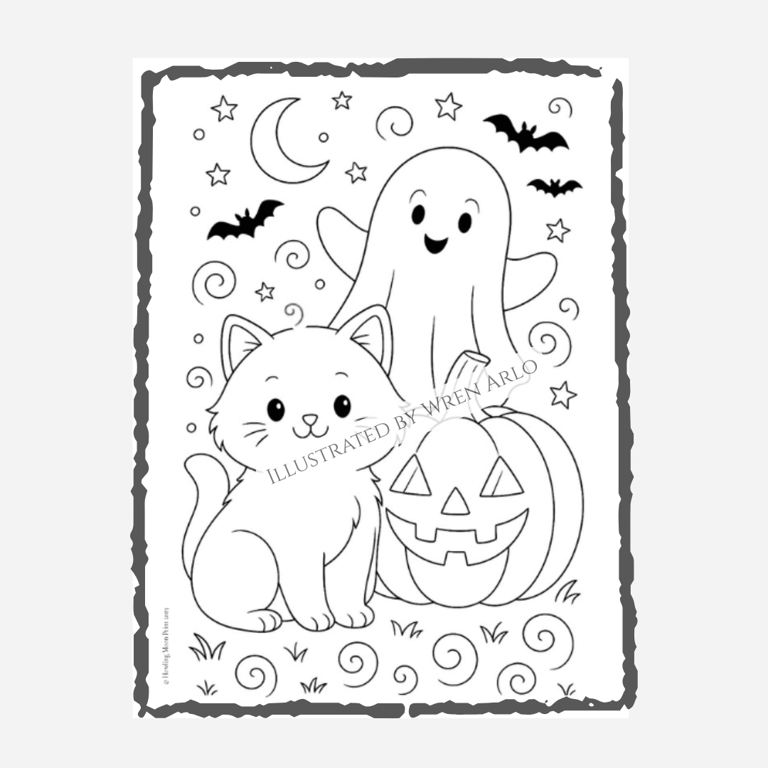 Spooky Doodles Autumn Treats Coloring Book – Cute Halloween & Fall Designs