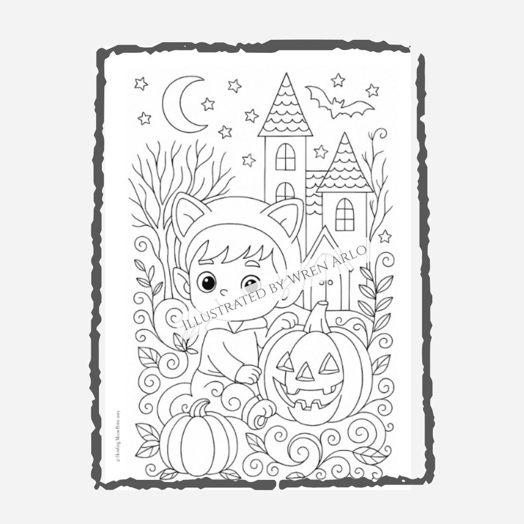 Spooky Doodles Autumn Treats Coloring Book – Cute Halloween & Fall Designs