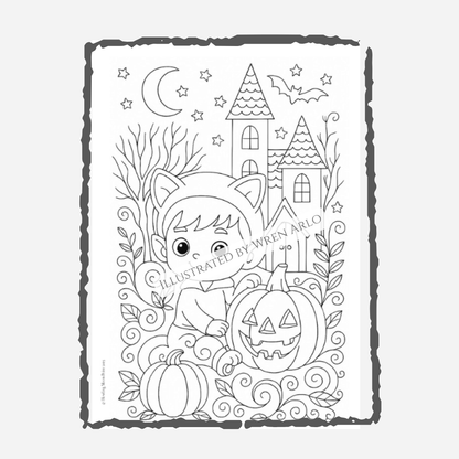 Spooky Doodles Autumn Treats Coloring Book – Cute Halloween & Fall Designs