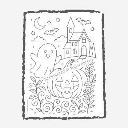 Spooky Doodles Autumn Treats Coloring Book – Cute Halloween & Fall Designs